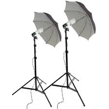 Photo Studio Reflective Umbrella Continuous Lighting Kits 600 Watt Output Bs800wkit