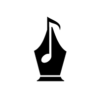 Concepto de logotipo de compositor plumilla con diseño plano de ilustración de vector de icono de nota musical 2497062 Vector en Vecteezy