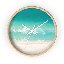 special turquoise coast wall clock