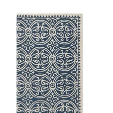 safavieh cambridge navy blue ivory 5 ft