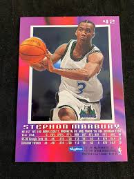 We don't know when or if this item will be back in stock. Lot Mint 1996 97 Skybox Ex 2000 Stephon Marbury Rookie 42 Basketball Card