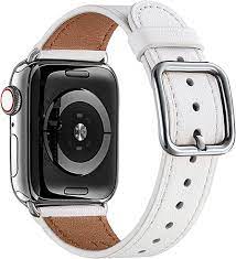 Amazon.com: MNBVCXZ Compatible with Apple Watch Band 38mm 40mm 41mm 42mm  44mm 45mm 49mm Women Men Girls Boys Genuine Leather Replacement Strap for  iWatch Series 8 7 6 5 4 3 2