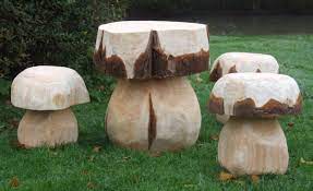 Mushroom Table And Seat Set Medium