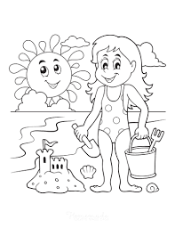 Summertime is the peak of tourism season in many countries that have a shoreline. 74 Summer Coloring Pages Free Printables For Kids Adults