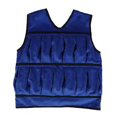 specialized weighted vest fastened on