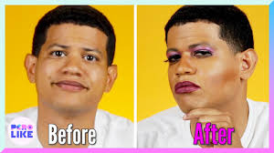 latino men try makeup for the first time