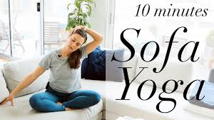 sofa yoga 10 min yoga with maria
