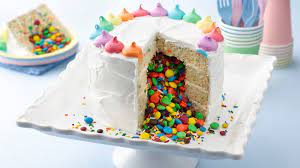 Rainbow Surprise Inside Cake Recipe From Betty Crocker gambar png