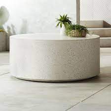 Terrazzo Round White Stone Coffee Table
