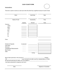 Cash Register Count Sheet Template Balance Sheet Template
