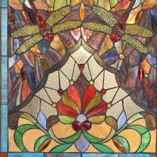 Stained Glass Decorative Fireplace