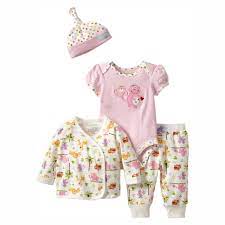 Bộ quần áo sơ sinh dành cho bé gái Happi by Dena Baby-Girls