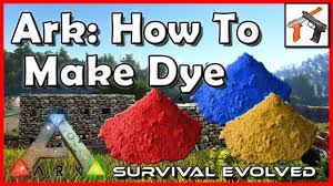 ark how to make dye paint craft dye