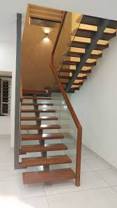 Staircases are like a path between two spaces, the besides its shape, a staircase can differ from another by its design.the staircase can have or have not stair risers. Ms Staircase With Glass H Excelteam Project Solutions In Kozhikode India