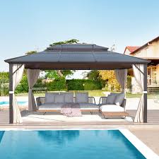 outdoor polycarbonate double roof