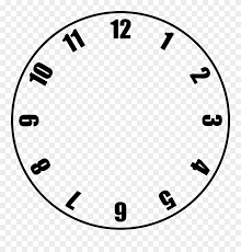 Free Clock Face Template Clock With No Hands Clipart