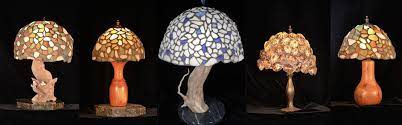 sea glass lamps and other creations