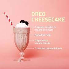 Oreo Cheesecake Milkshake Recipe gambar png