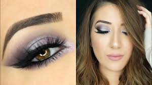 dark purple smokey eye makeup tutorial