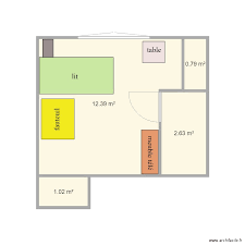 chambre maison de retraite plan