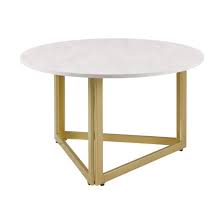 Round Coffee Table With Triangle Base