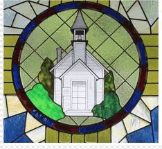 stained glass material circle symmetry