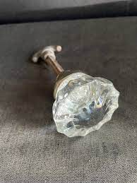 Glass Door Knob With Iron Shank Clear