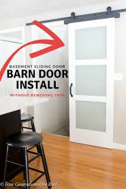 barn door installation without removing