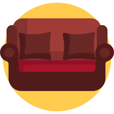 Sofa Detailed Flat Circular Flat Icon