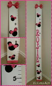 Minnie Mouse Growth Chart In 2019 Minnie Mouse Room Decor