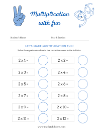 2 times tables worksheets pdf