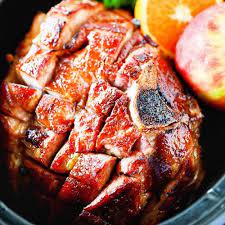 crockpot ham with maple brown sugar glaze
