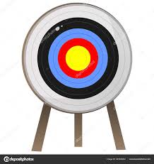 color image of cartoon target for