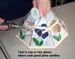 stained glass lampshade tutorial
