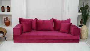 Velvet Floor Seating Couch Velvet