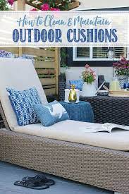 how to clean outdoor cushions clean