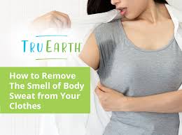 smell of body sweat from your clothes