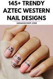 145 trendy aztec western nail designs