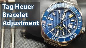 how to adjust a heuer bracelet