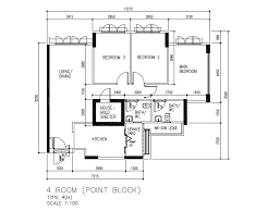 floor plan 4 room point block