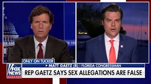 Manche meinen, er könne präsident werden. One Of The Weirdest Interviews I Ve Ever Conducted Matt Gaetz Appears On Tucker Carlson Amid Misconduct Allegations The Boston Globe