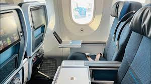 first review klm premium comfort boeing