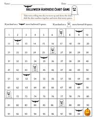 Halloween Hundreds Chart Game Worksheet Education Com