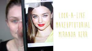 my miranda kerr look a like makeup