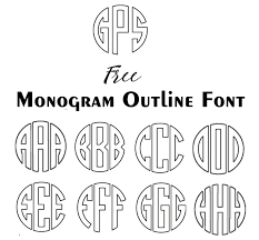 Silhouette Free Downloads Monogram Fonts Free Monogram