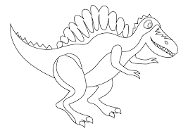 Print this very large dinosaur coloring page from the dinosaur coloring pages channel! Dibujo Colorear Dinosaurio Espinosaurio Spinosaurus Dinosaur Coloring Page