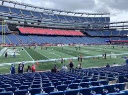gillette stadium section 136 home of
