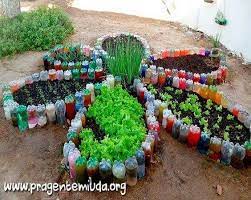 reuse plastic bottles for gardening