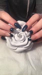In this video i show how i did this navy blue and. Eala Beauty Navy Acrylic Nails Facebook