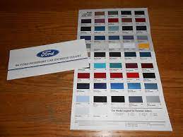 1994 Ford Exterior Colors Paint Chips